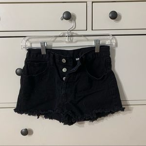 Brandy Melville black jean cutoff shorts